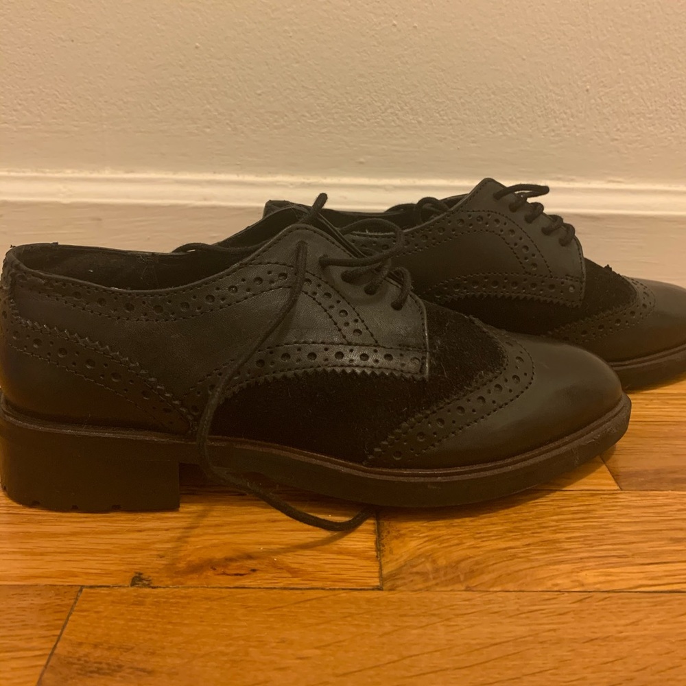 DUNE London Black Oxfords